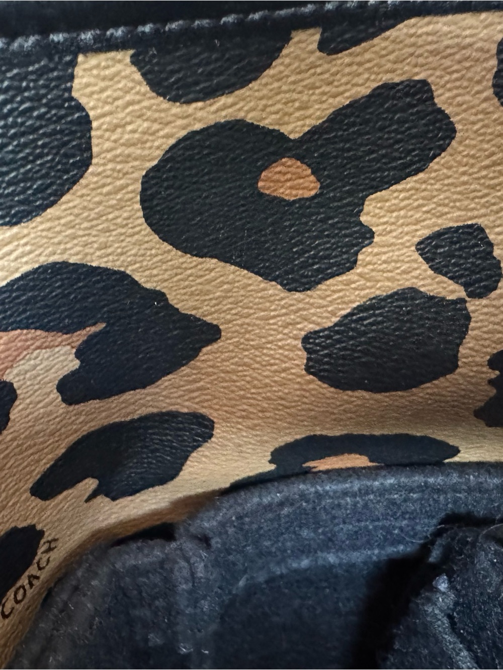 Coach Black Leather Tote with Gold Logo and Hardware - Picture 2 of 7